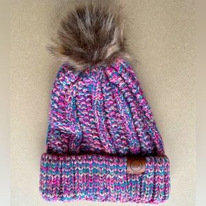 NEW ZLVA Pink mix beanie